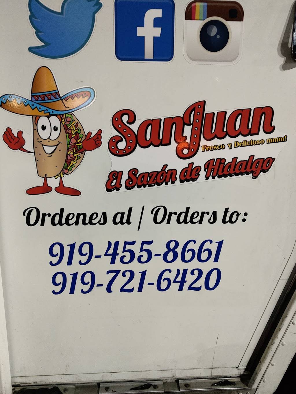 Tacos San Juan | restaurant | 416 W Gannon Ave, Zebulon, NC 27597, USA | 9194558661 OR +1 919-455-8661