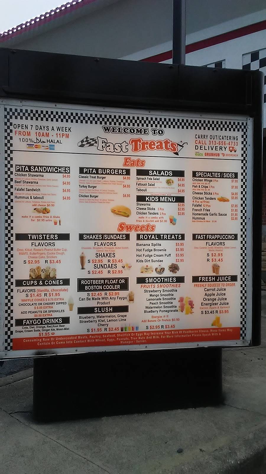 Fast Treats | restaurant | 6211 W Warren Ave, Detroit, MI 48210, USA | 3136564733 OR +1 313-656-4733