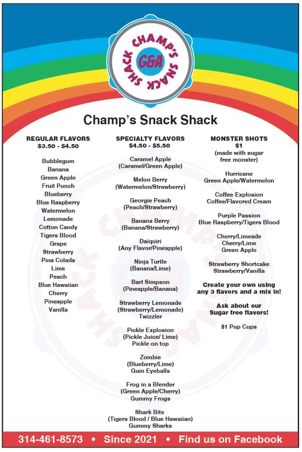 Champs Snack Shack | meal takeaway | 4003 N Belt W, Belleville, IL 62226, USA | 6185500867 OR +1 618-550-0867