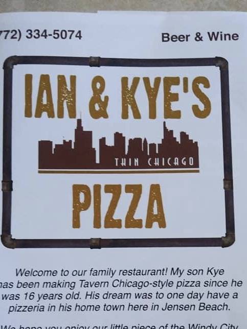 Ian & Kyes Pizza | restaurant | 3310 NE Indian River Dr, Jensen Beach, FL 34957, USA | 7723345074 OR +1 772-334-5074