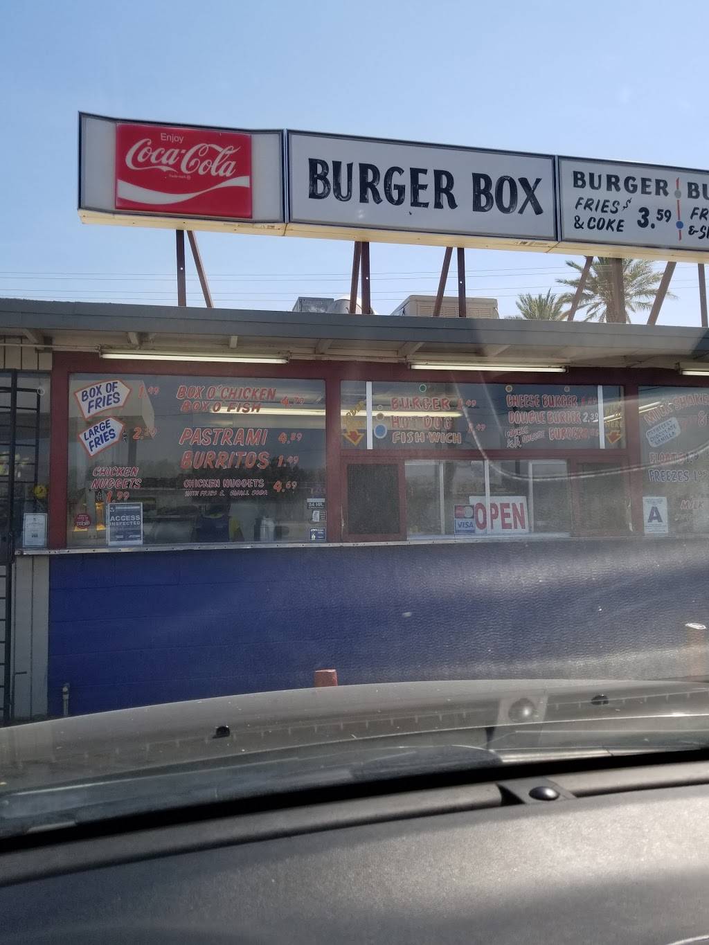 Burger Box | restaurant | 81201 Indio Blvd, Indio, CA 92201, USA | 7603426631 OR +1 760-342-6631