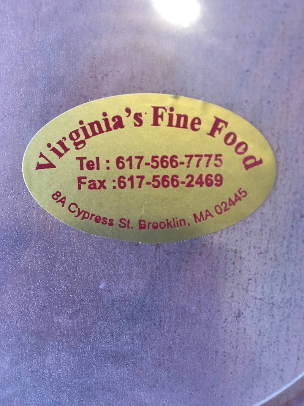 Virginias Fine Foods | meal takeaway | 8A Cypress St, Brookline, MA 02445, USA | 6175667775 OR +1 617-566-7775