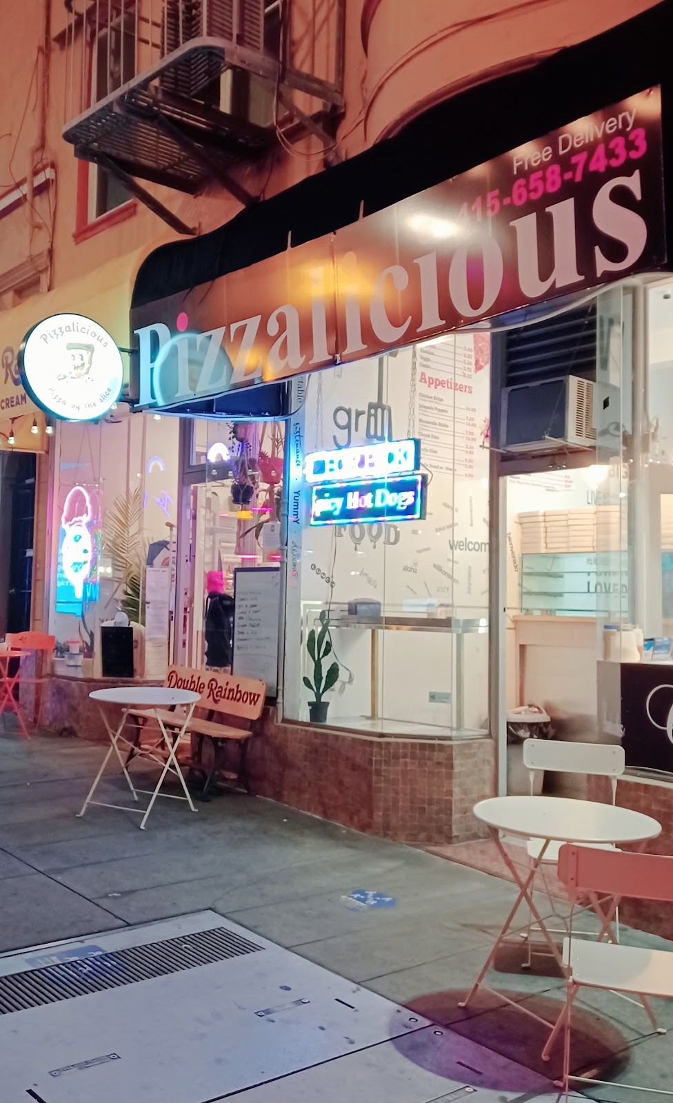 Pizzalicious | restaurant | 417 Castro St, San Francisco, CA 94114, USA | 4156587433 OR +1 415-658-7433