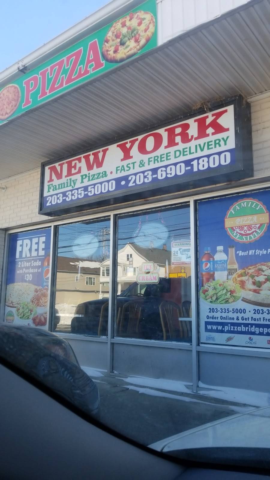 Family Pizza | restaurant | 1415 North Ave, Bridgeport, CT 06604, USA | 2033355000 OR +1 203-335-5000