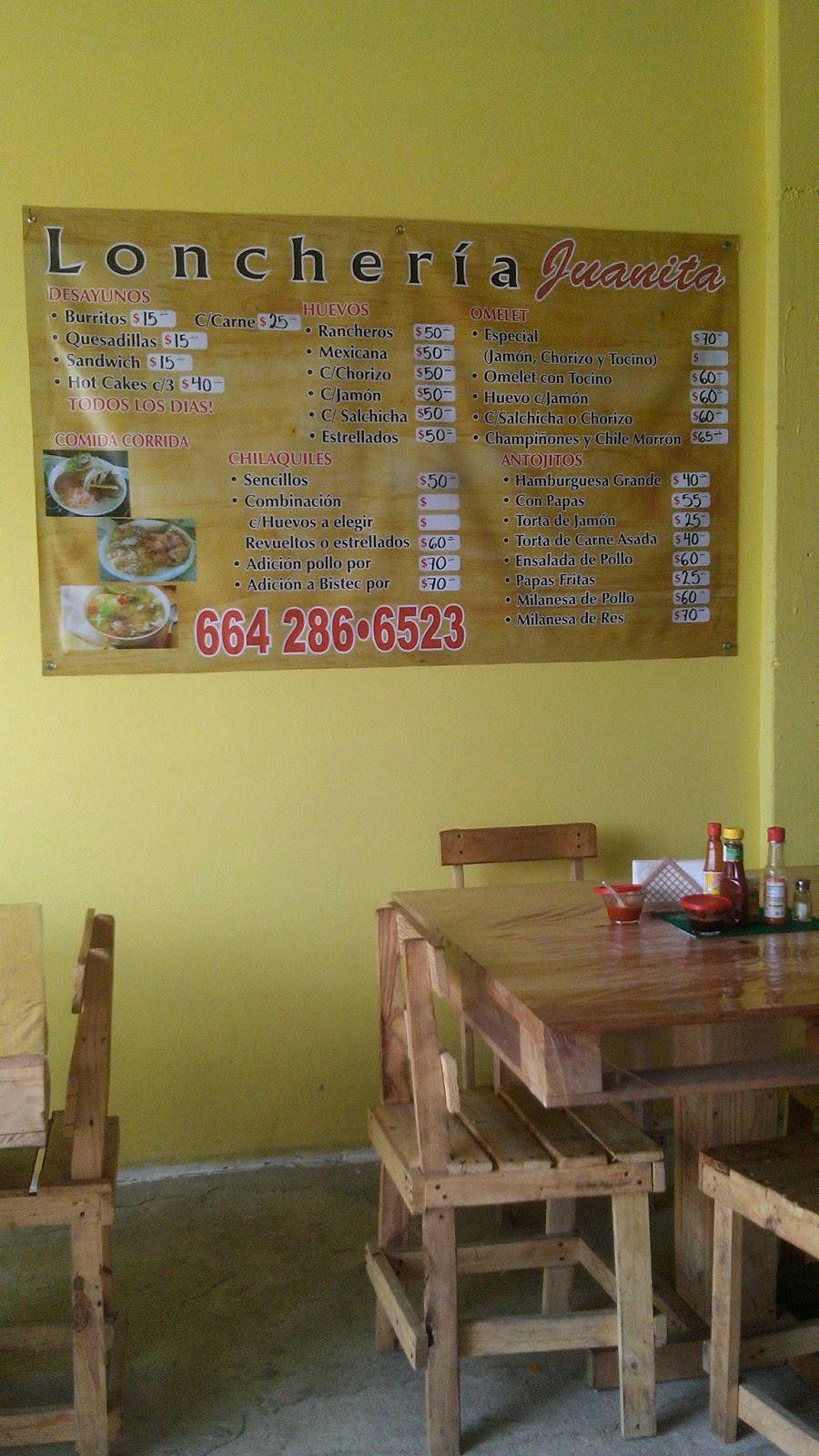 Loncheria Juanita | restaurant | Libramiento Sur Flores Magon #6601-1, Col. Salvatierra, Xicotencatlleyva, 22607 Tijuana, B.C., Mexico | 016642866523 OR +52 664 286 6523
