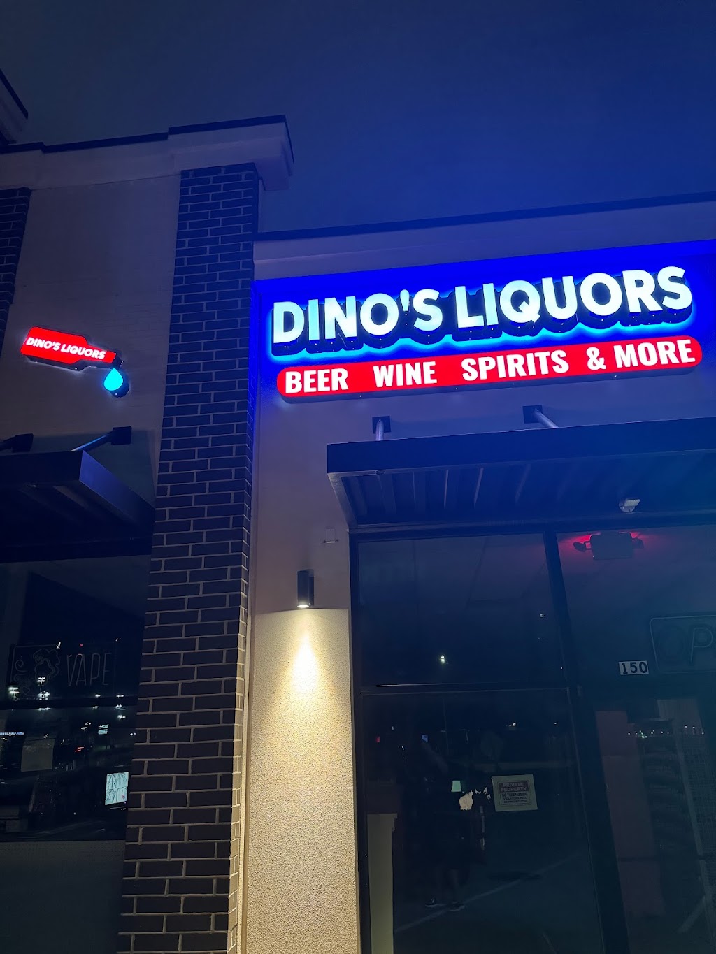 Dinos Liquors and Vape | restaurant | 18006 Park Row Dr Suite # 150, Houston, TX 77084, USA | 3465942020 OR +1 346-594-2020