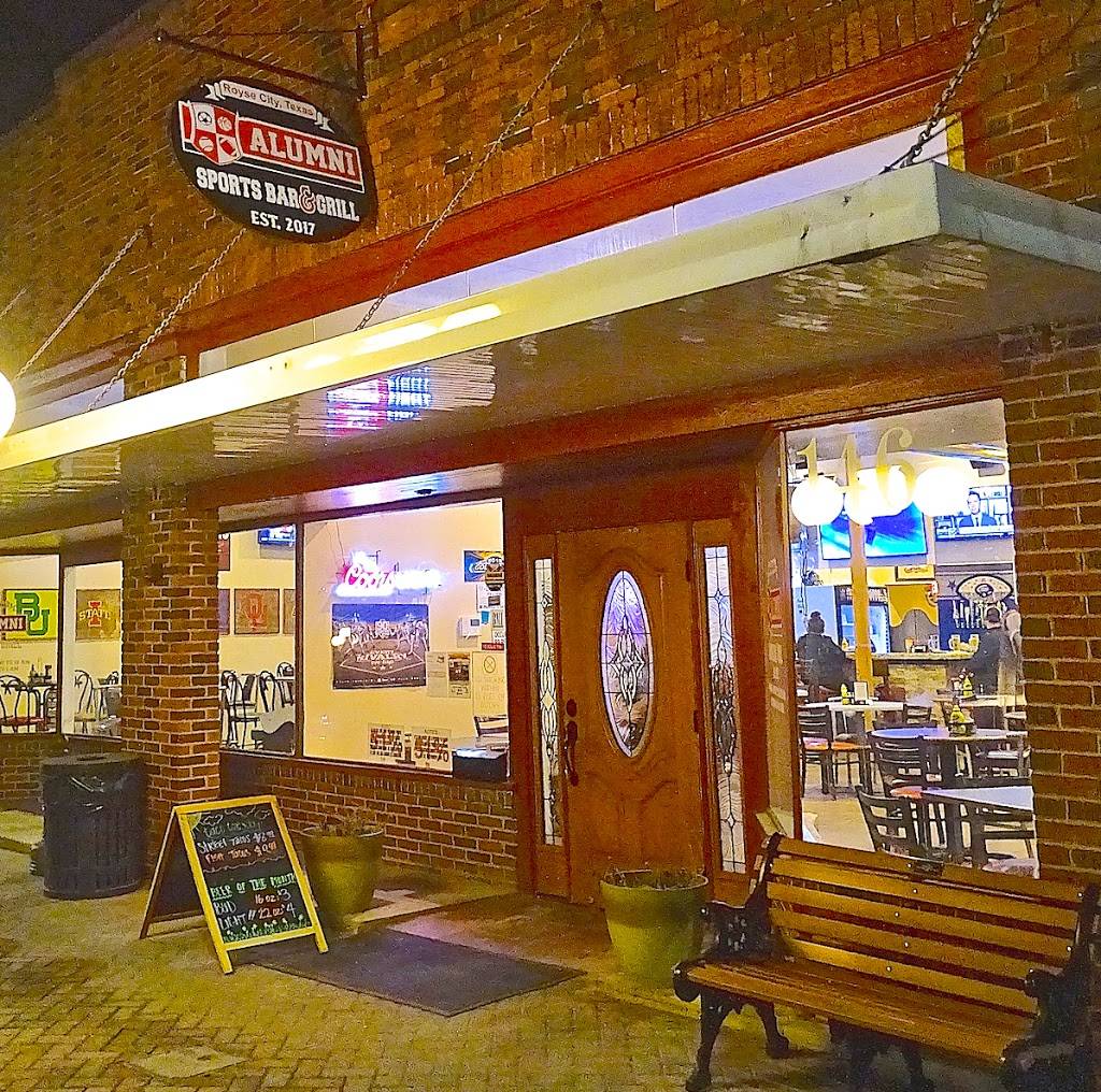 Alumni Sports Bar&grill | restaurant | 146 E Main St, Royse City, TX 75189, USA | 4697235123 OR +1 469-723-5123