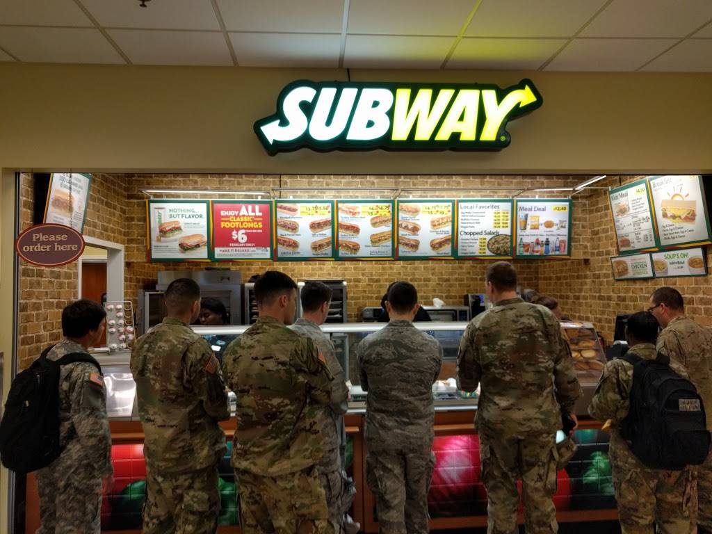 Subway | restaurant | 562 Quarters Rd, Bldg 12420, Fort Lee, VA 23801, USA | 8047320425 OR +1 804-732-0425