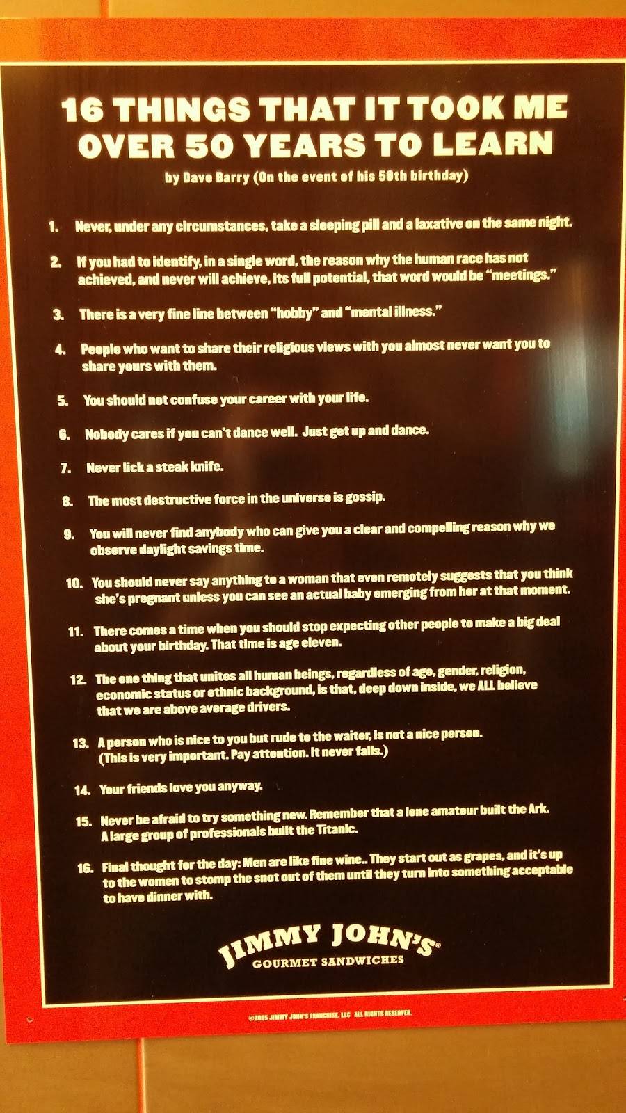 Jimmy Johns | meal delivery | 1773 Lake Woodmoor Dr, Monument, CO 80132, USA | 7194185085 OR +1 719-418-5085