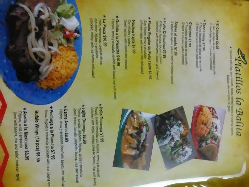 La Balita Con Sabor a Mexico | restaurant | 4338 hwy 6 suite B houston tx 77084, Houston, TX 77084, USA | 2814634107 OR +1 281-463-4107