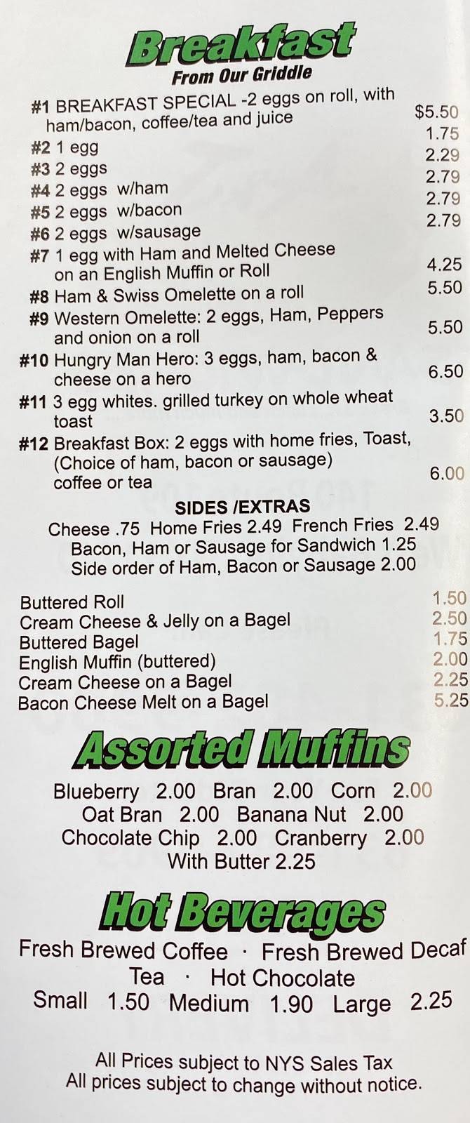 A&J Sandwich Shop | restaurant | 140 NY-109, West Babylon, NY 11704, USA | 6314829900 OR +1 631-482-9900