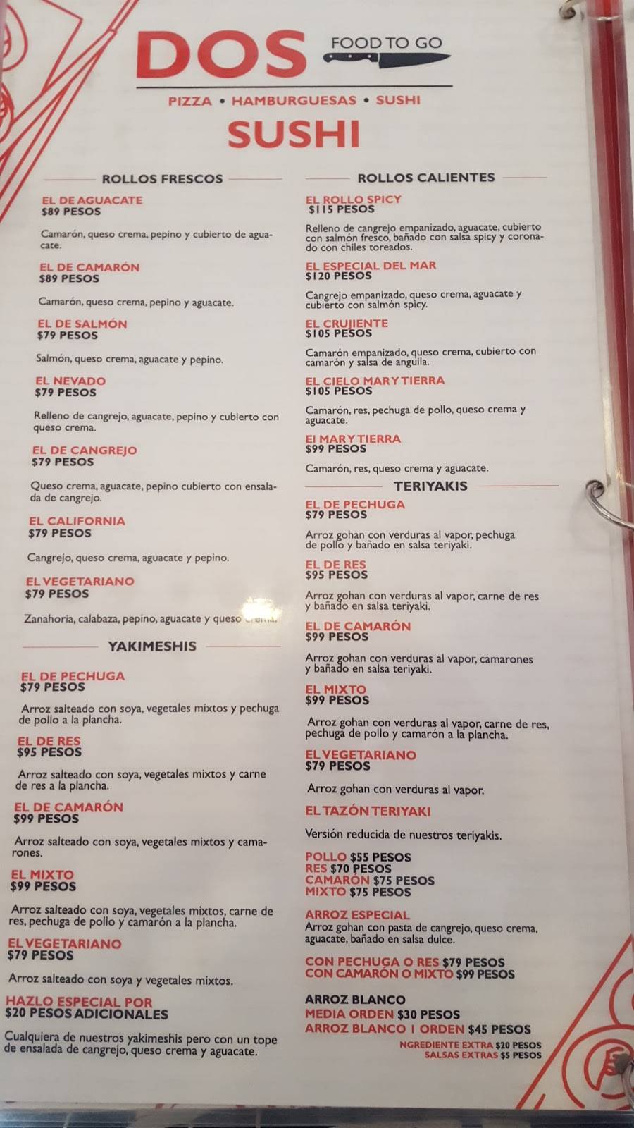 DOS Food To Go | restaurant | La Paz 8853, 8, 22647 Tijuana, B.C., Mexico | 016646366863 OR +52 664 636 6863