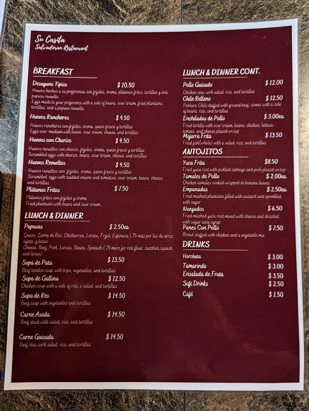 Su casita salvadoran | restaurant | 127 E Main St, Henderson, TX 75652, USA | 9037222501 OR +1 903-722-2501