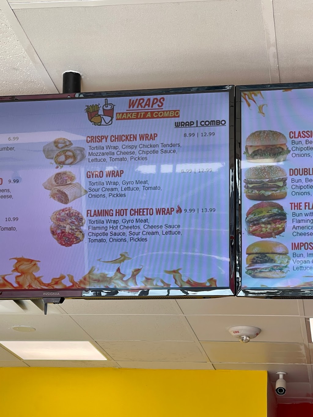 The Flaming Burger | restaurant | 300 Pacific Coast Hwy #106A, Huntington Beach, CA 92648, USA | 7145360302 OR +1 714-536-0302