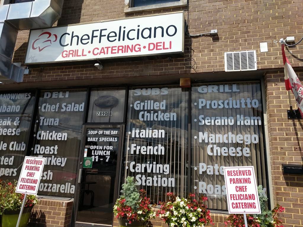Chef Feliciano Deli | restaurant | 7890 Backlick Rd, Springfield, VA 22150, USA | 7039806837 OR +1 703-980-6837