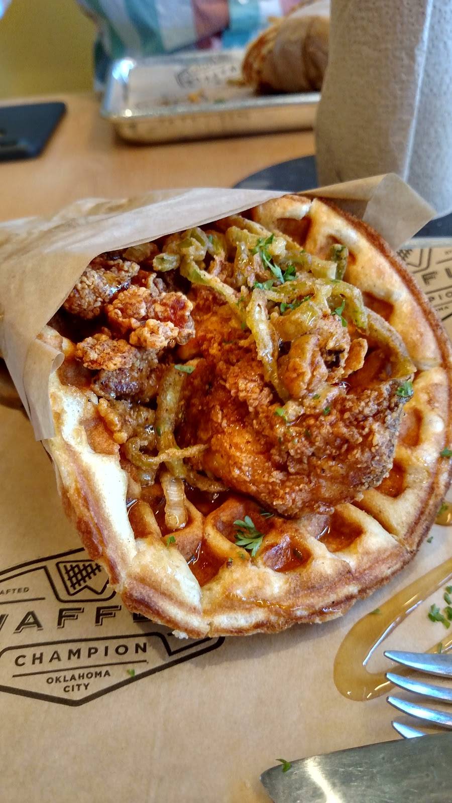 Waffle Champion | restaurant | 1212 N Walker Ave #100, Oklahoma City, OK 73103, USA | 4055259235 OR +1 405-525-9235