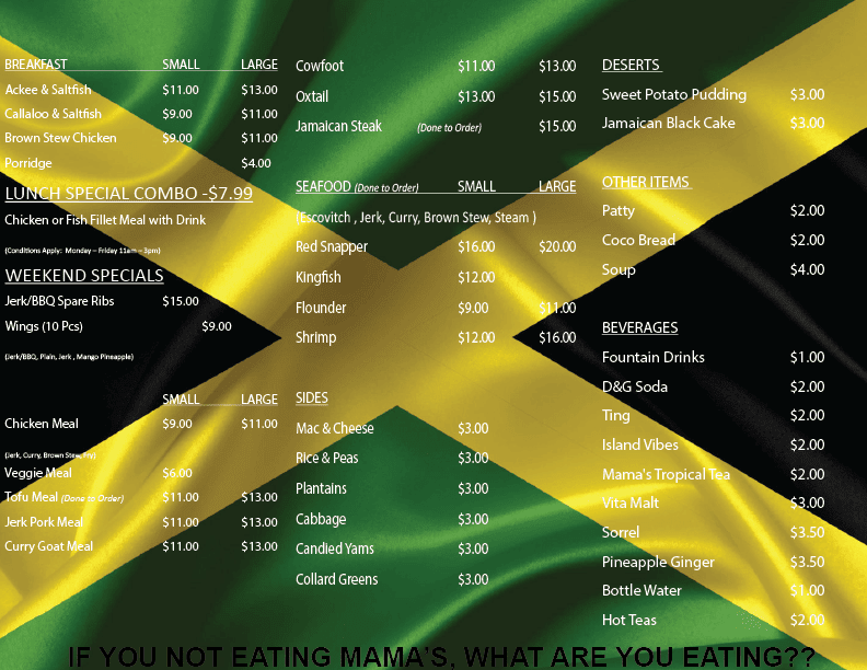 Mamas Caribbean Grill | restaurant | 4919 Flat Shoals Pkwy #122, Decatur, GA 30034, USA | 7706965588 OR +1 770-696-5588