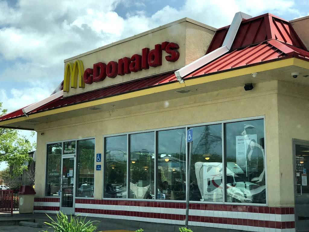 McDonalds | cafe | 800 Riverpoint Dr, West Sacramento, CA 95605, USA | 9163769000 OR +1 916-376-9000