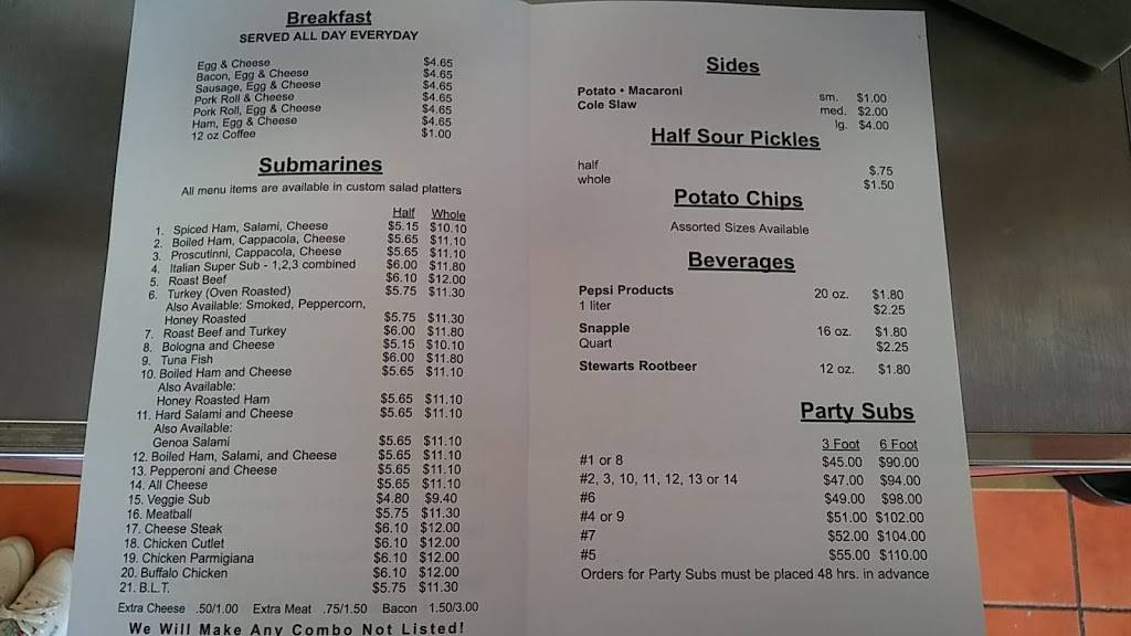 Just Subs & Just Pizza | restaurant | 370 Memorial Pkwy, Phillipsburg, NJ 08865, USA | 9082133326 OR +1 908-213-3326