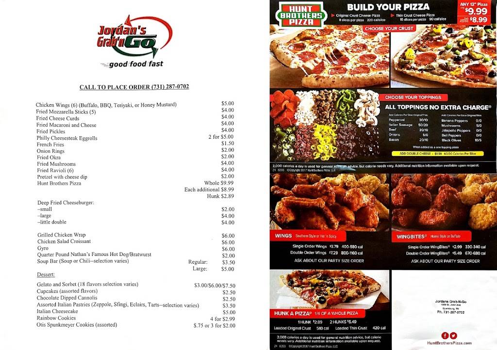 Jordans Grabn Go | restaurant | 1809 St John Ave, Dyersburg, TN 38024, USA | 7312870702 OR +1 731-287-0702