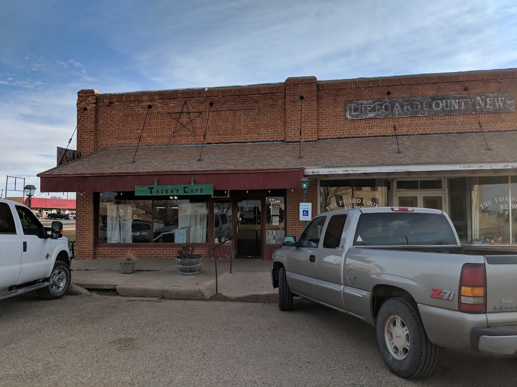 Taters | restaurant | 111 S 1st St, Crowell, TX 79227, USA | 9406841491 OR +1 940-684-1491