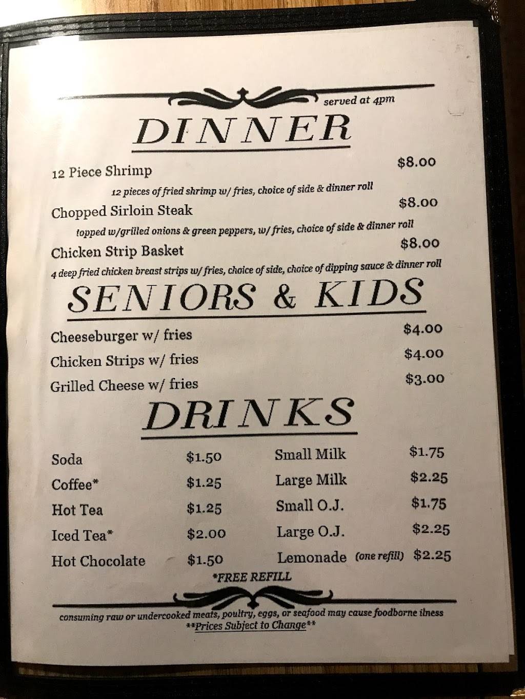 My Place | restaurant | 128 N Broadway St, Spencerville, OH 45887, USA | 4196474062 OR +1 419-647-4062