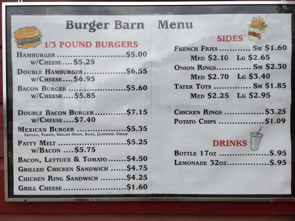 Burger Barn | restaurant | 14860 FM 59, Athens, TX 75751, USA | 9036759220 OR +1 903-675-9220