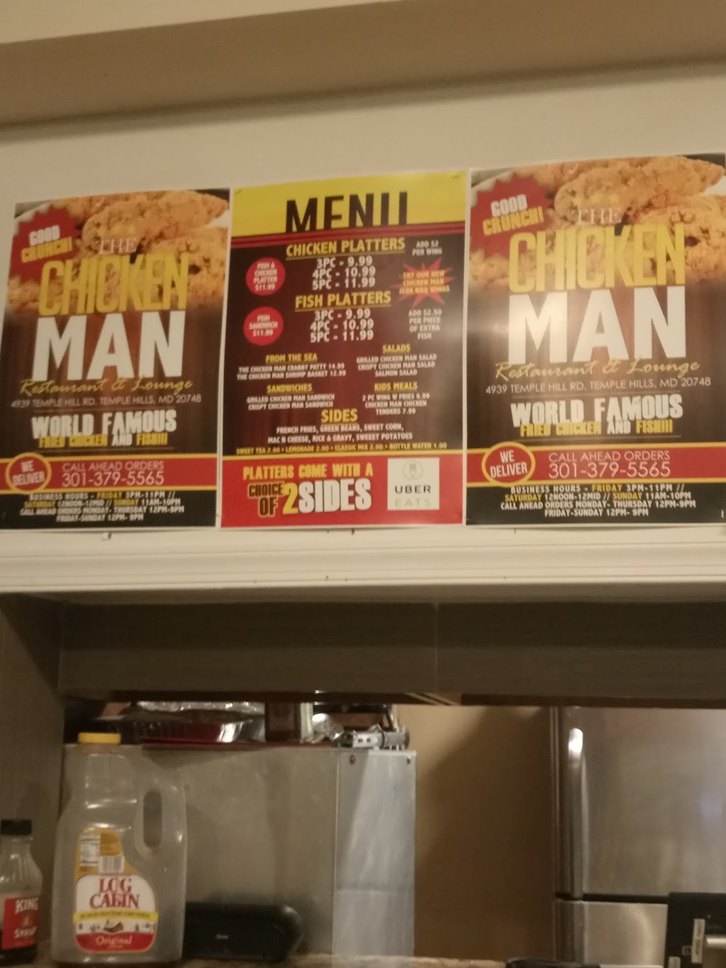 The Chicken Man | restaurant | 4939 Temple Hill Rd, Marlow Heights, MD 20748, USA | 3016303301 OR +1 301-630-3301