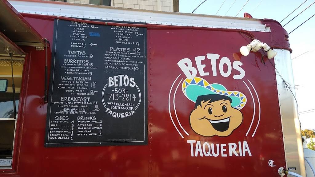 Betos Taqueria | restaurant | 7538 N Lombard St, Portland, OR 97203, USA | 5037132814 OR +1 503-713-2814
