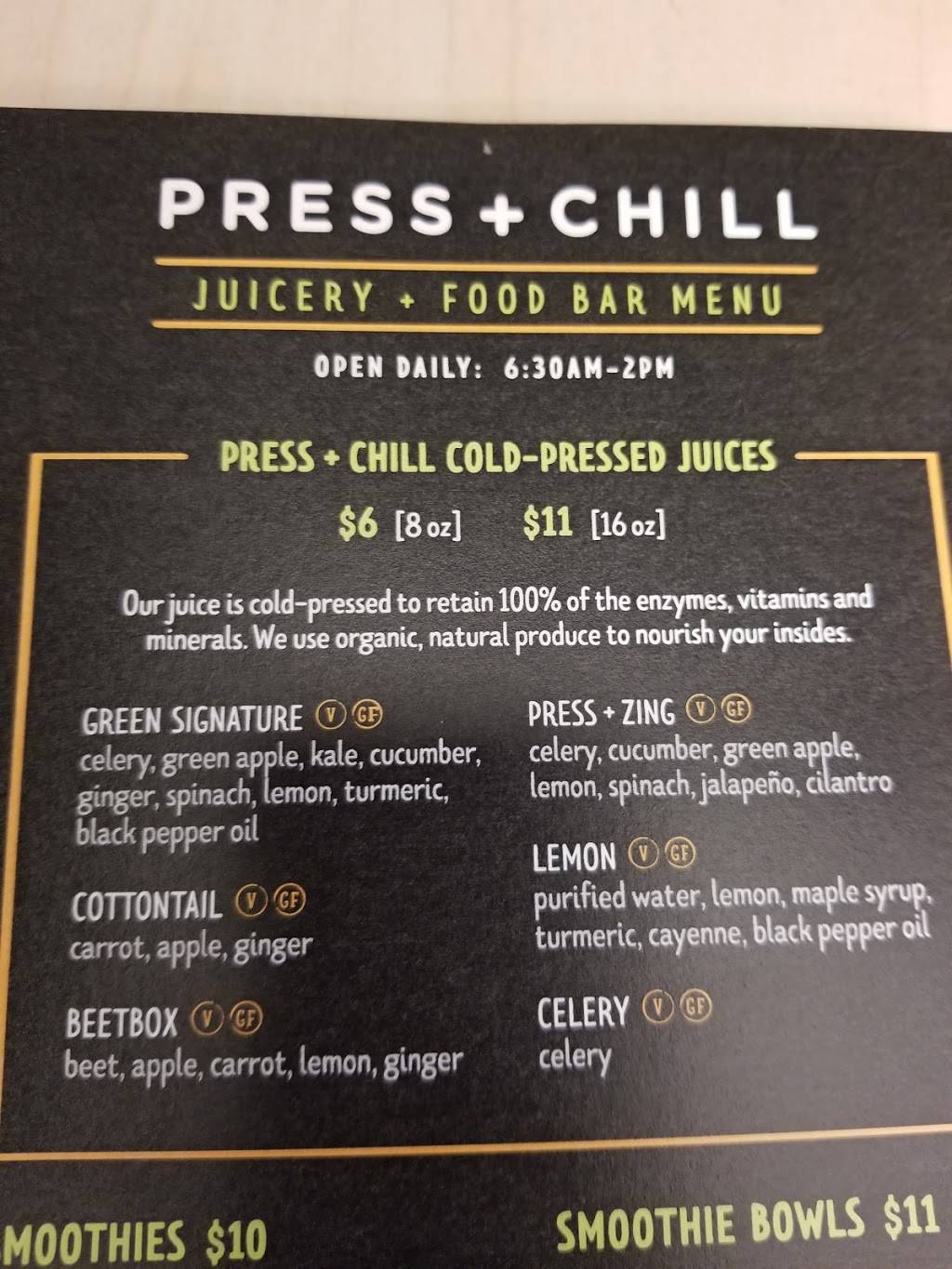 Press + Chill | restaurant | 725 N Woodlake Rd, Kohler, WI 53044, USA | 9202084670 OR +1 920-208-4670