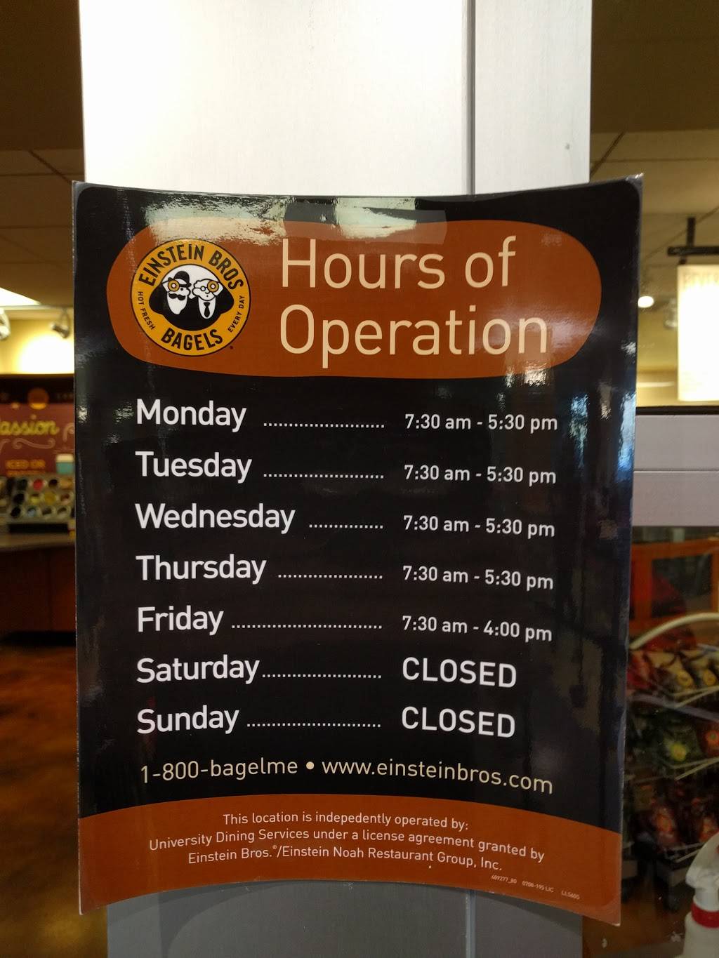 Einstein Bros. Bagels | bakery | 200 Central Campus Dr, Salt Lake City, UT 84112, USA | 8015817257 OR +1 801-581-7257