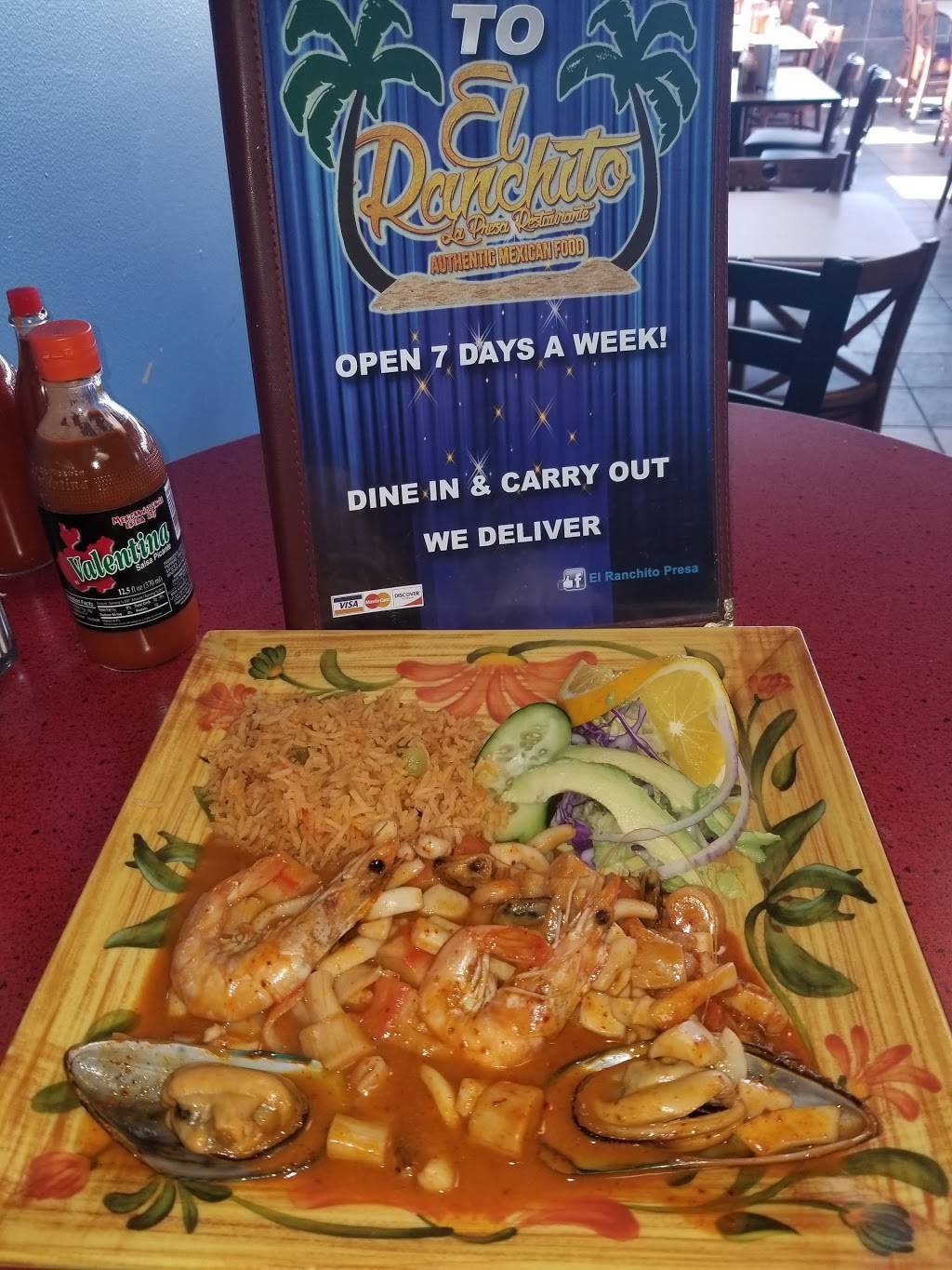 El Ranchito La Presa Restaurant | restaurant | 75 N John F.Kennedy Dr, Carpentersville, IL 60110, USA | 2244848641 OR +1 224-484-8641