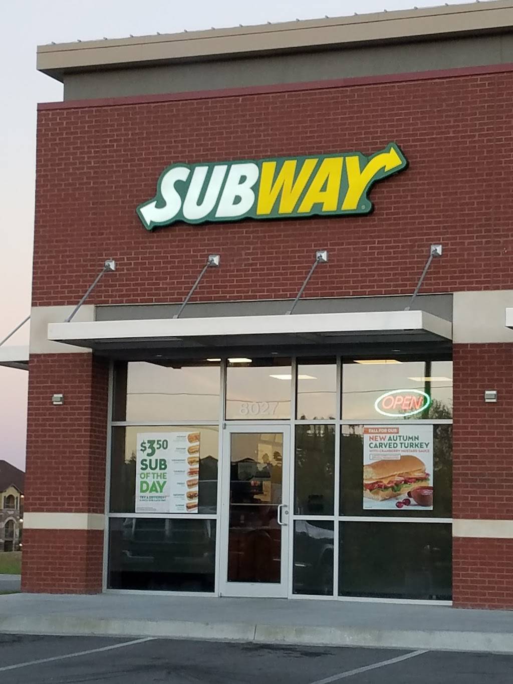Subway | restaurant | 8027 S Mingo Rd Drive, Tulsa, OK 74133, USA | 9182941983 OR +1 918-294-1983