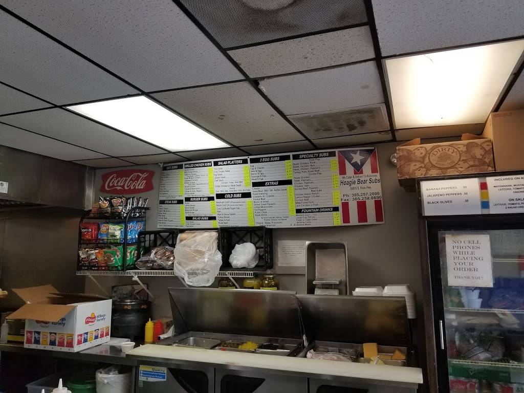 Hoagie Bear Subs | restaurant | 26855 S Dixie Hwy, Naranja, FL 33032, USA | 3052572800 OR +1 305-257-2800