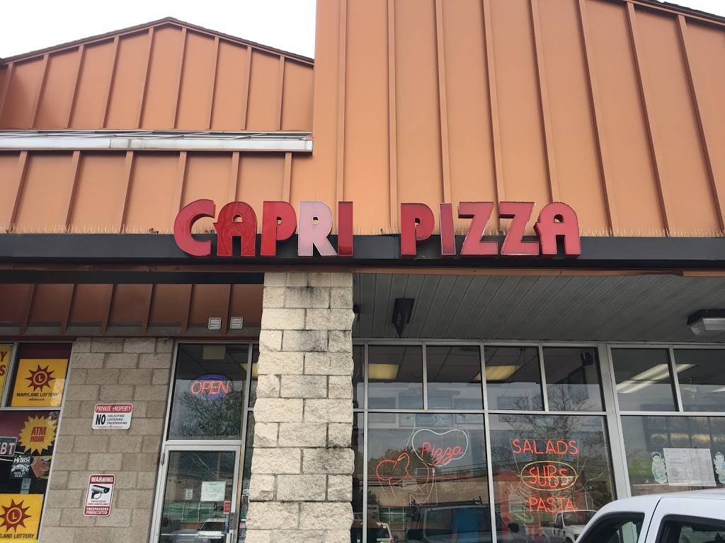 Capri Pizza & Sub Shop | restaurant | 337 Hospital Dr # V, Glen Burnie, MD 21061, USA | 4107662525 OR +1 410-766-2525