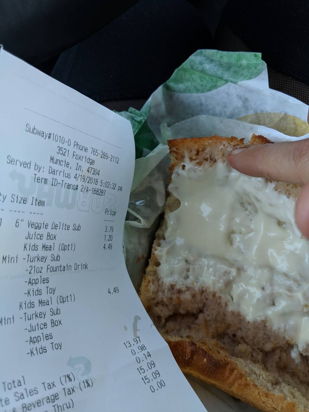 Subway | restaurant | 3512 W Fox Ridge Ln, Muncie, IN 47304, USA | 7652892112 OR +1 765-289-2112