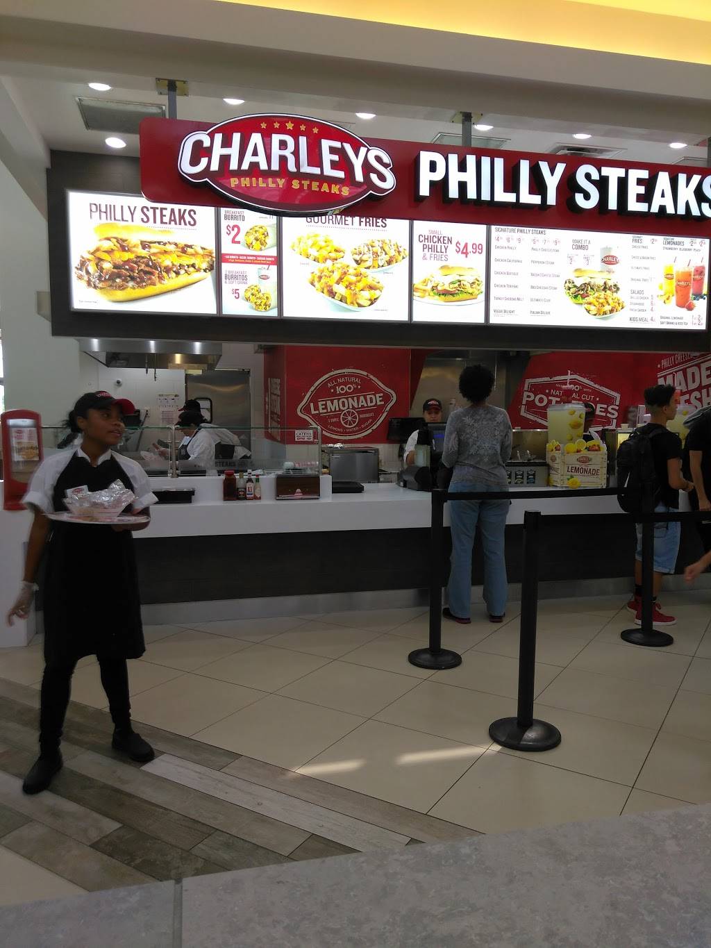 Charleys Philly Steaks | restaurant | 2000 Willowbrook Mall Willowbrook Mall, Houston, TX 77070, USA | 8328694962 OR +1 832-869-4962