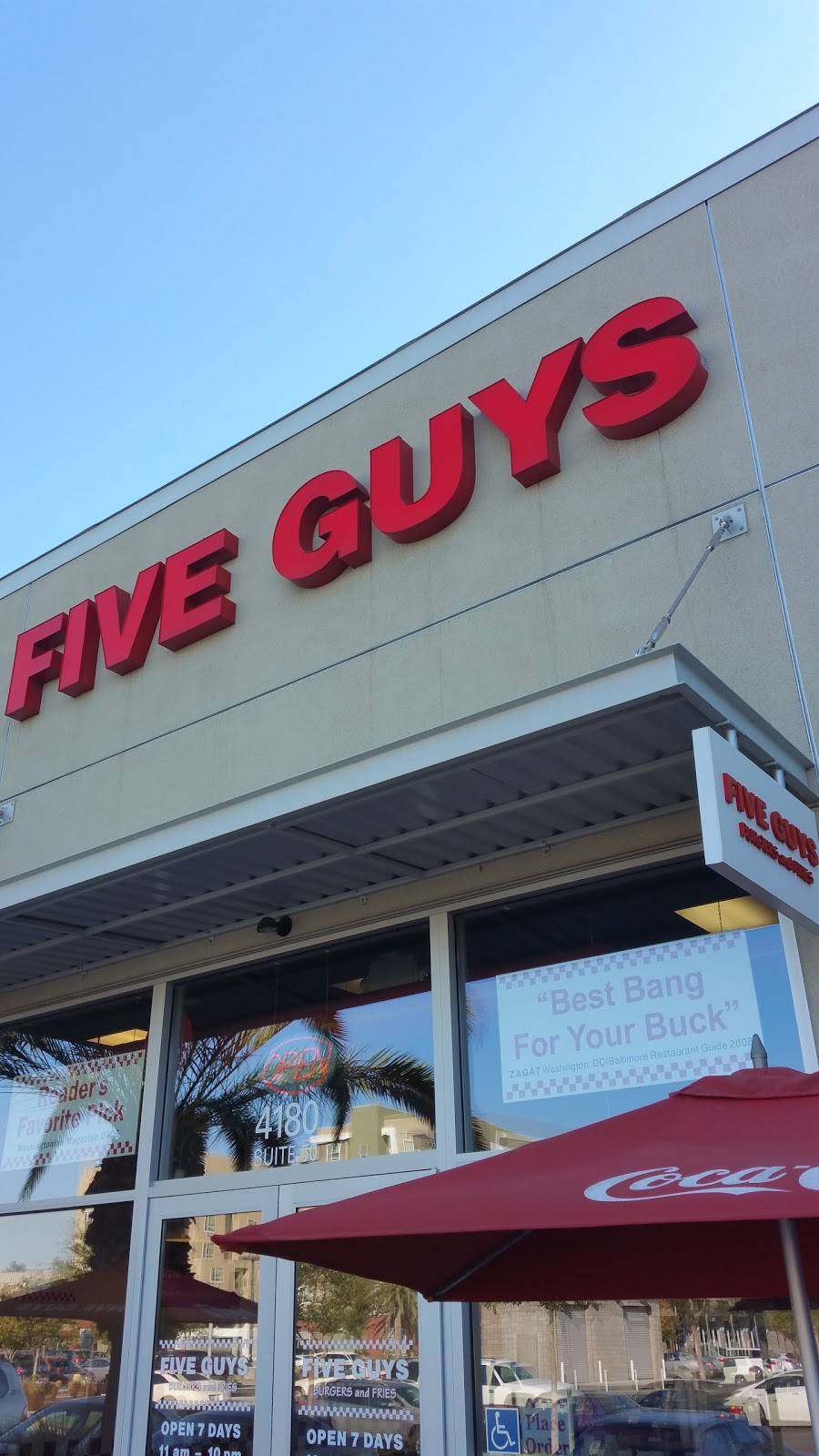 Five Guys | meal takeaway | 4180 N 1st St, San Jose, CA 95112, USA | 4083219200 OR +1 408-321-9200