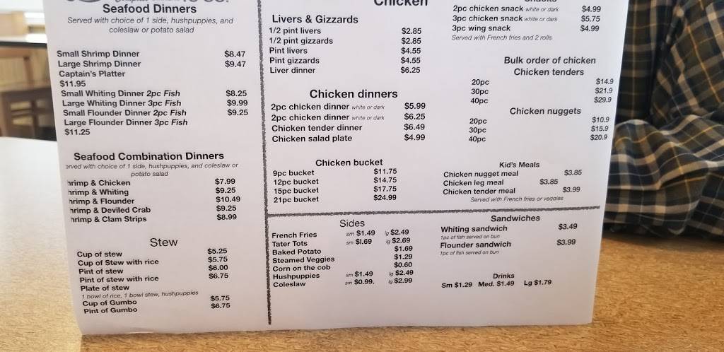 Maryland Fried Chicken of Hartsville / The Shrimper | restaurant | 829 S 5th St, Hartsville, SC 29550, USA | 8433099150 OR +1 843-309-9150