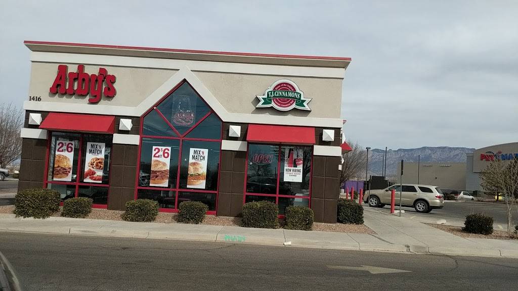 Arbys | restaurant | 1416 Mercantile Ave NE, Albuquerque, NM 87107, USA | 5053413549 OR +1 505-341-3549