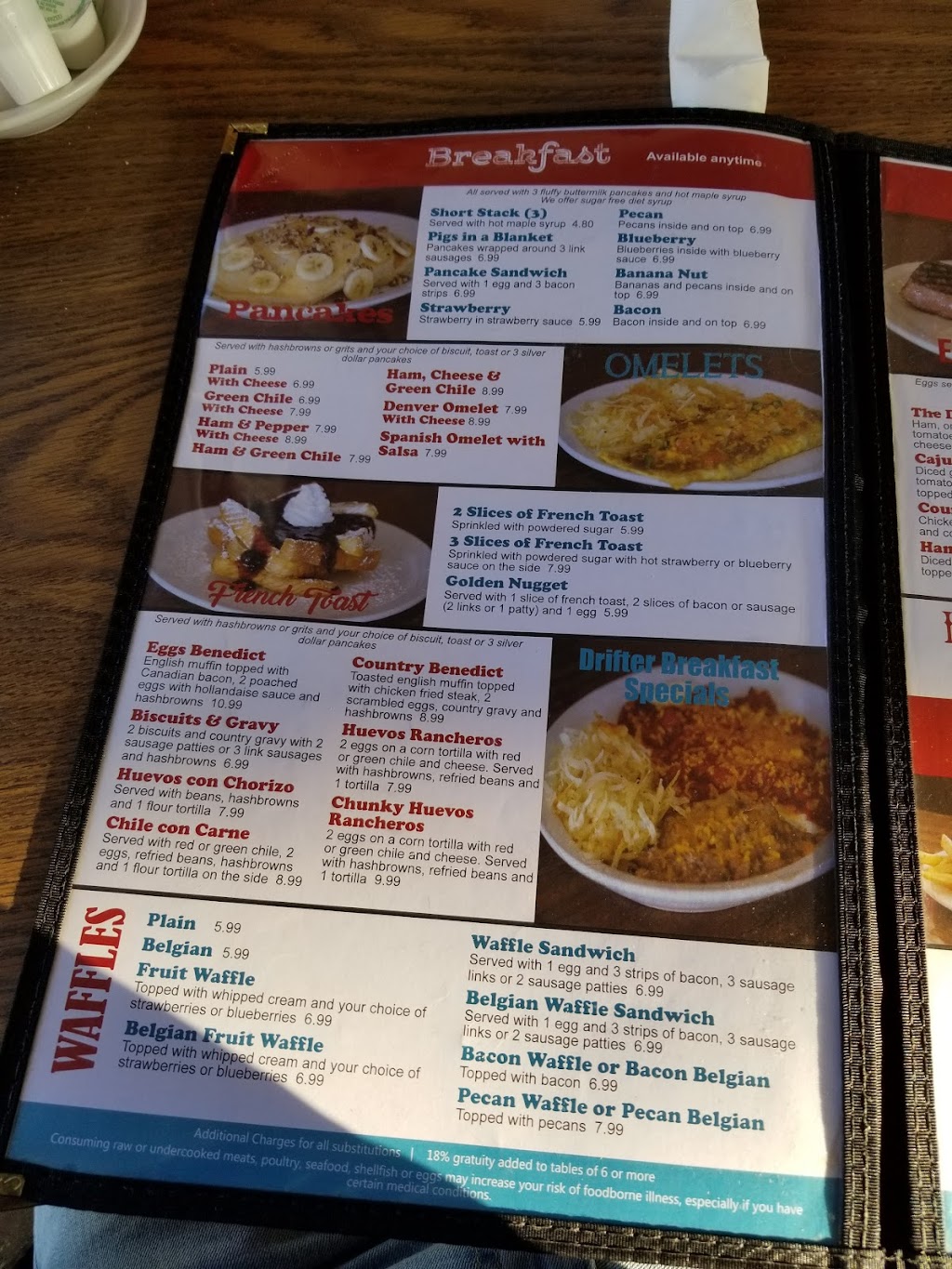 Drifter Pancake House | restaurant | 711 Silver Heights Blvd, Silver City, NM 88061, USA | 5755349155 OR +1 575-534-9155