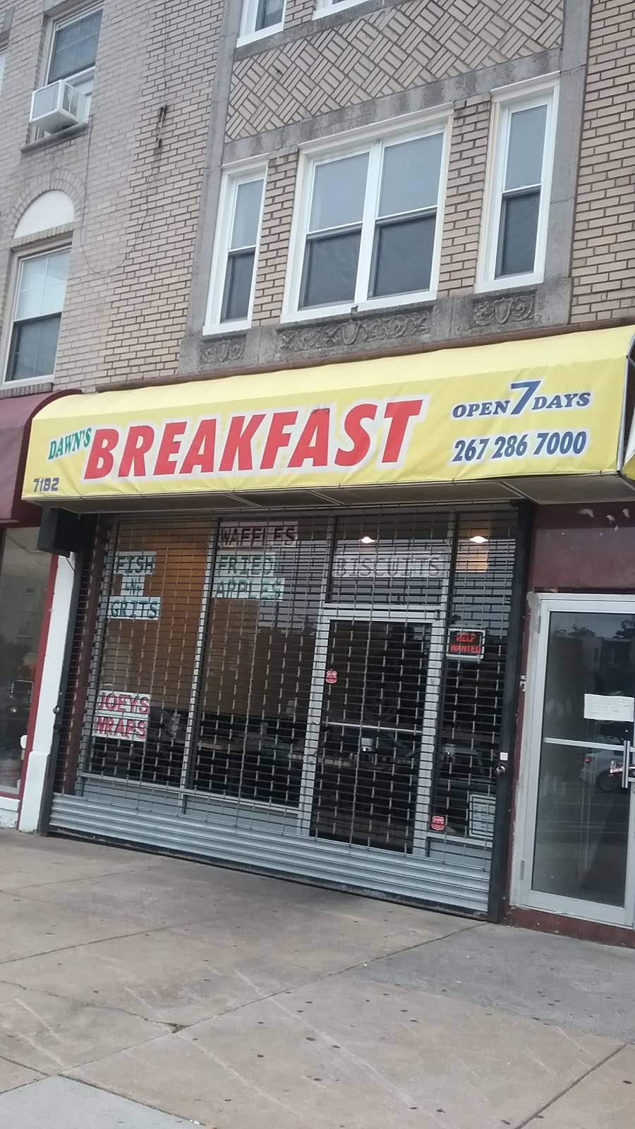 Dawns Breakfast | restaurant | ung, 7182 Ogontz Ave, Philadelphia, PA 19138, USA | 2672867000 OR +1 267-286-7000