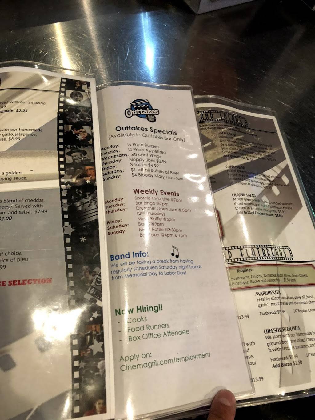 Cinema Grill | restaurant | 2749 Winnetka Ave N, New Hope, MN 55427, USA | 7634170017 OR +1 763-417-0017