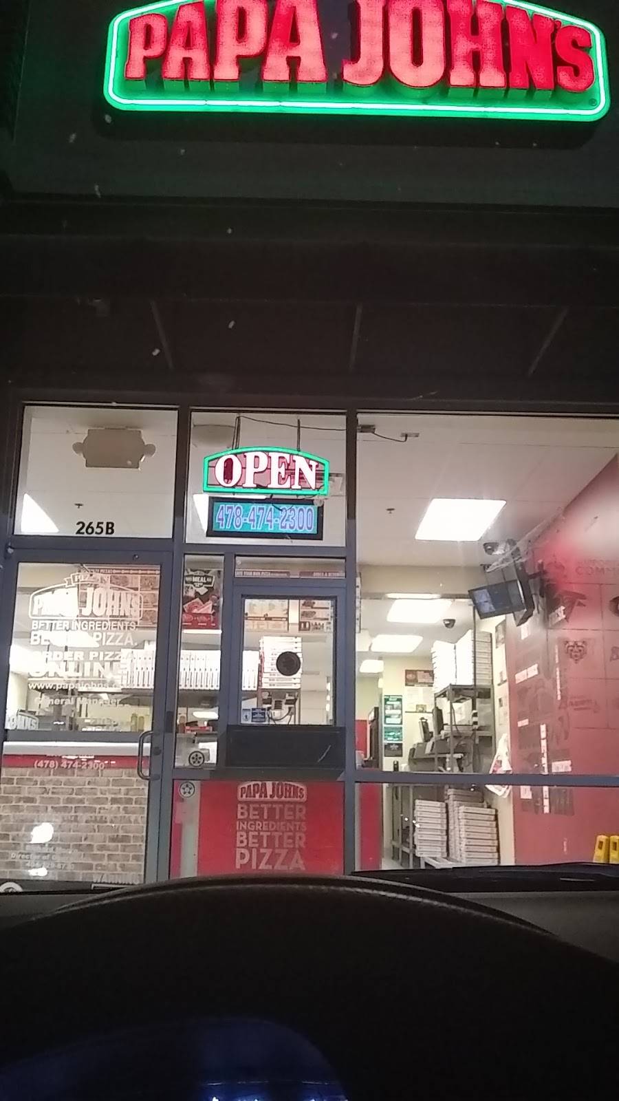 Papa Johns Pizza | restaurant | 265 Tom Hill Sr Blvd, Macon, GA 31210, USA | 4784742300 OR +1 478-474-2300