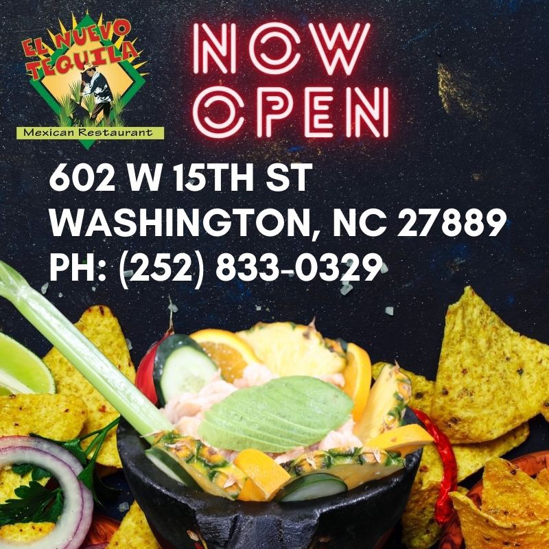 El Nuevo Tequila Washington | restaurant | 602 W 15th St, Washington, NC 27889, USA | 2528330329 OR +1 252-833-0329