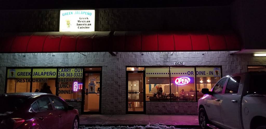 Greek Jalapeno | restaurant | 6636 Cooley Lake Rd, Waterford Twp, MI 48327, USA | 2483633322 OR +1 248-363-3322