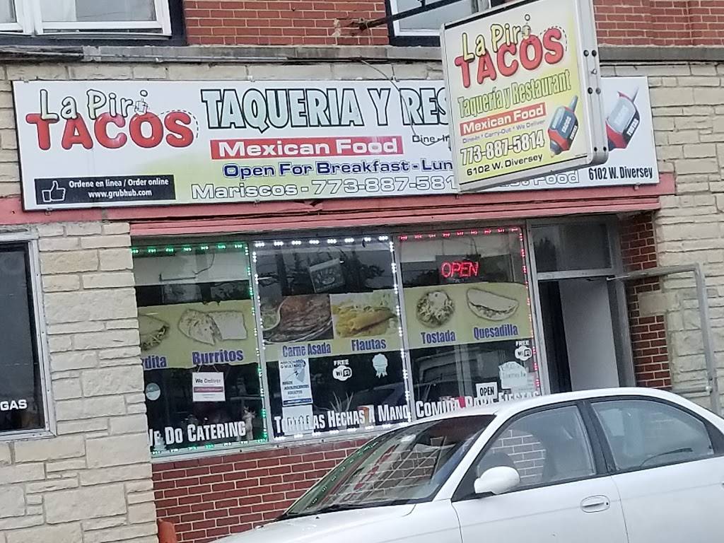 La Piri Tacos Taqueria | restaurant | 6102 W Diversey Ave, Chicago, IL 60639, USA | 7738875814 OR +1 773-887-5814
