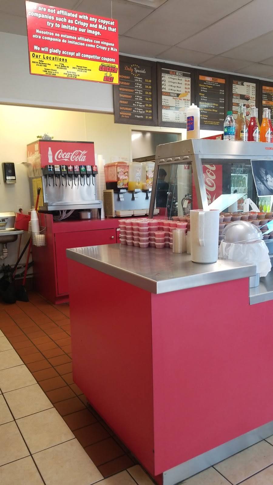 The Original Chicken-N-Rice | restaurant | 2415 W Illinois Ave, Dallas, TX 75062, USA | 2143397070 OR +1 214-339-7070