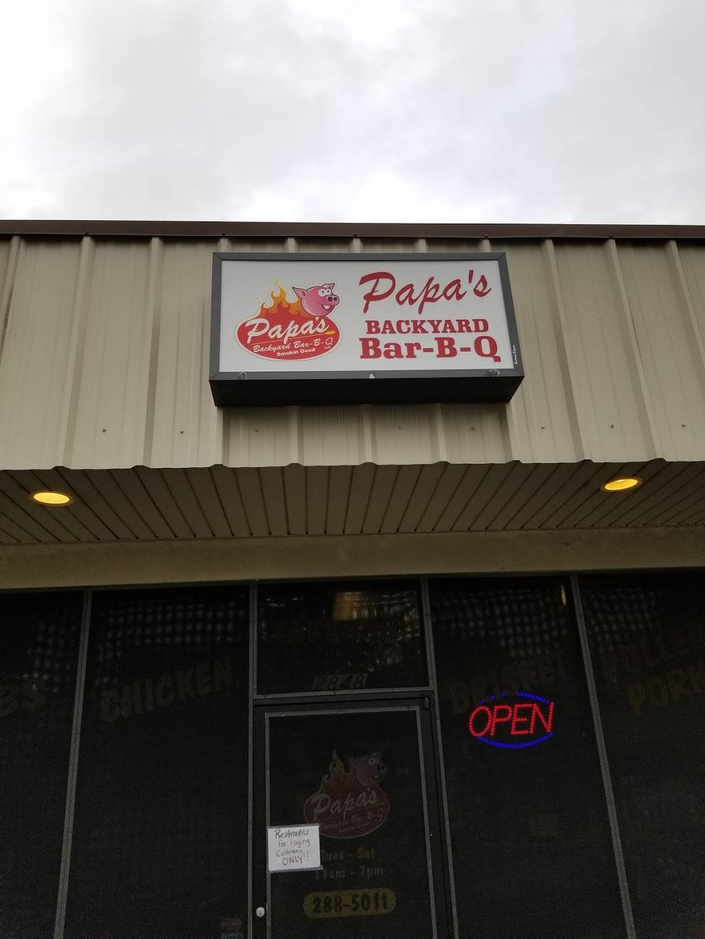 Papas Backyard BBQ | restaurant | 2848 Slidell Ave, Slidell, LA 70458, USA | 9852885011 OR +1 985-288-5011