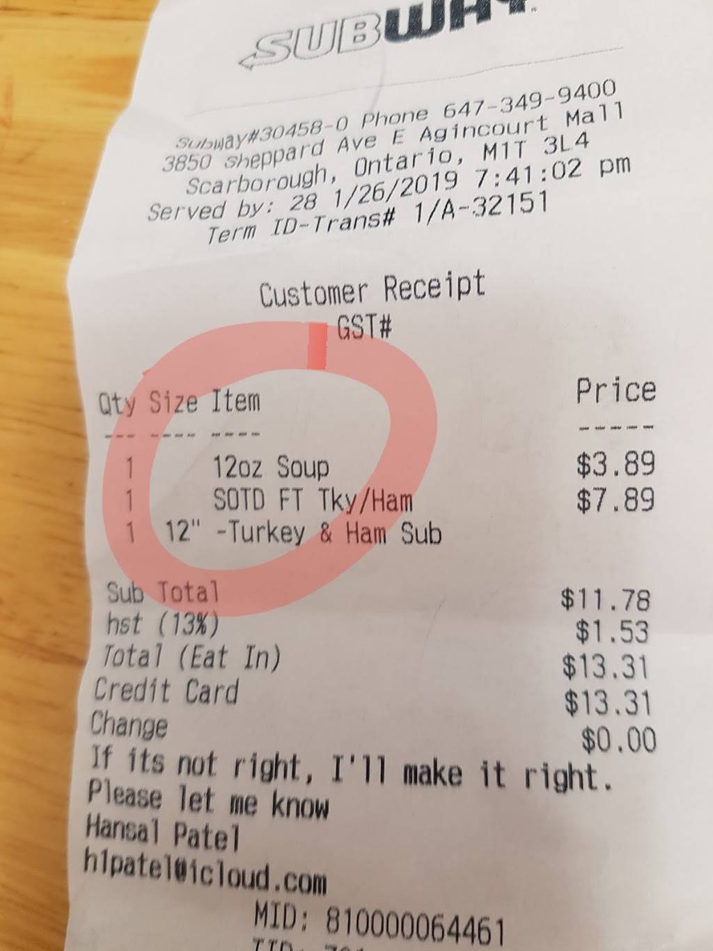 Subway | restaurant | Agincourt Mall, 3850 Sheppard Ave E Unit 530, Scarborough, ON M1T 3L4, Canada | 6473499400 OR +1 647-349-9400